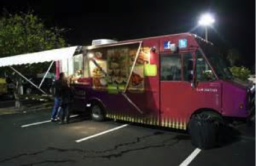 Food trucks offer quality and gourmet fare.