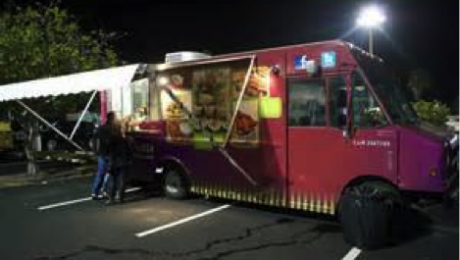 Food trucks offer quality and gourmet fare.